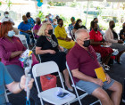 Well-wishers at the Bahamas Feeding Network’s grand opening